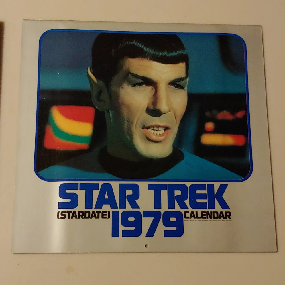 Vtg Star Trek 1979 Calendar w/ Original Packaging (=2029）